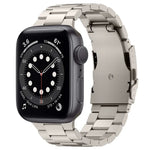 Bracelet de montre à trois perles en alliage de titane, compatible avec Apple Watch Series 7 41 mm, Apple Watch Series 7 45 mm, Apple Watch Series 6 40 mm, Apple Watch Series 6 44 mm, Apple Watch Series 5 44 mm, Apple Watch Series 5 40 mm…