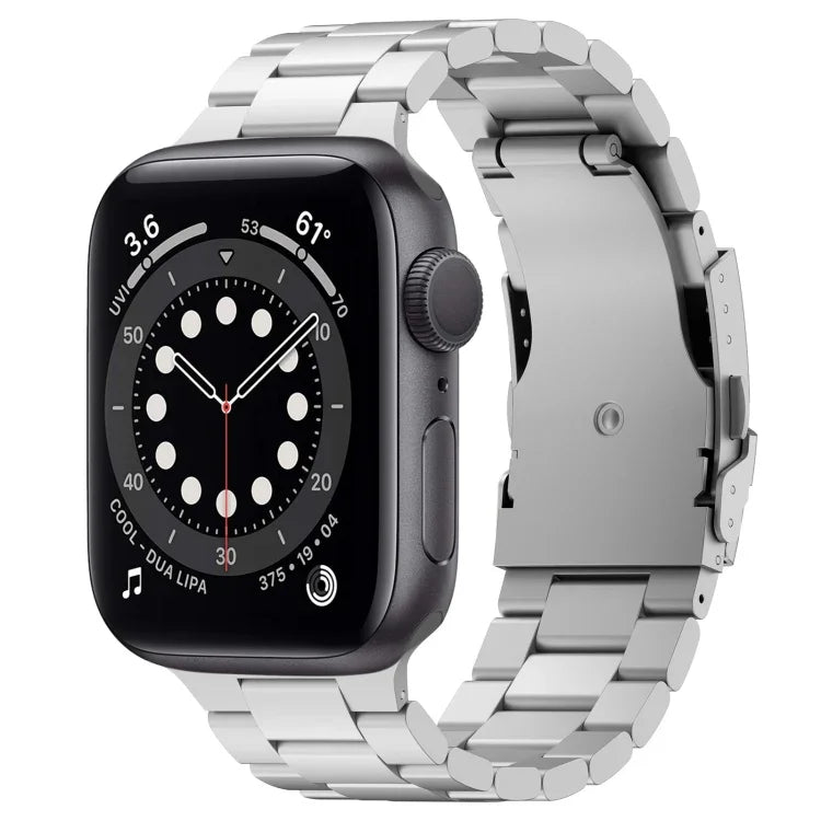 Bracelet de montre à trois perles en alliage de titane, compatible avec Apple Watch Series 7 41 mm, Apple Watch Series 7 45 mm, Apple Watch Series 6 40 mm, Apple Watch Series 6 44 mm, Apple Watch Series 5 44 mm, Apple Watch Series 5 40 mm…