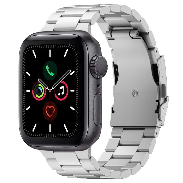Bracelet de montre à trois perles en alliage de titane, compatible avec Apple Watch Series 7 41 mm, Apple Watch Series 7 45 mm, Apple Watch Series 6 40 mm, Apple Watch Series 6 44 mm, Apple Watch Series 5 44 mm, Apple Watch Series 5 40 mm…