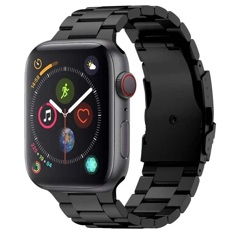 Bracelet de montre à trois perles en alliage de titane, compatible avec Apple Watch Series 7 41 mm, Apple Watch Series 7 45 mm, Apple Watch Series 6 40 mm, Apple Watch Series 6 44 mm, Apple Watch Series 5 44 mm, Apple Watch Series 5 40 mm…