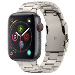 Bracelet de montre à trois perles en alliage de titane, compatible avec Apple Watch Series 7 41 mm, Apple Watch Series 7 45 mm, Apple Watch Series 6 40 mm, Apple Watch Series 6 44 mm, Apple Watch Series 5 44 mm, Apple Watch Series 5 40 mm…