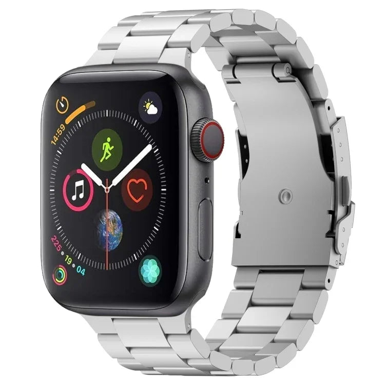 Bracelet de montre à trois perles en alliage de titane, compatible avec Apple Watch Series 7 41 mm, Apple Watch Series 7 45 mm, Apple Watch Series 6 40 mm, Apple Watch Series 6 44 mm, Apple Watch Series 5 44 mm, Apple Watch Series 5 40 mm…