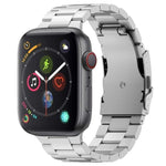 Bracelet de montre à trois perles en alliage de titane, compatible avec Apple Watch Series 7 41 mm, Apple Watch Series 7 45 mm, Apple Watch Series 6 40 mm, Apple Watch Series 6 44 mm, Apple Watch Series 5 44 mm, Apple Watch Series 5 40 mm…