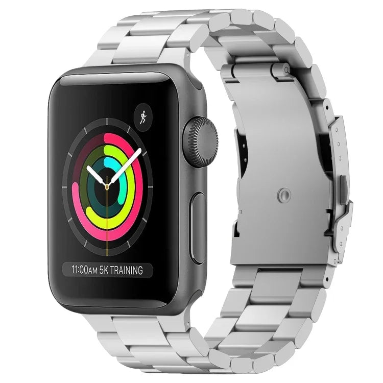 Bracelet de montre à trois perles en alliage de titane, compatible avec Apple Watch Series 7 41 mm, Apple Watch Series 7 45 mm, Apple Watch Series 6 40 mm, Apple Watch Series 6 44 mm, Apple Watch Series 5 44 mm, Apple Watch Series 5 40 mm…