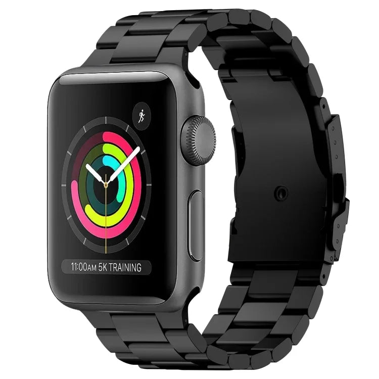 Bracelet de montre à trois perles en alliage de titane, compatible avec Apple Watch Series 7 41 mm, Apple Watch Series 7 45 mm, Apple Watch Series 6 40 mm, Apple Watch Series 6 44 mm, Apple Watch Series 5 44 mm, Apple Watch Series 5 40 mm…