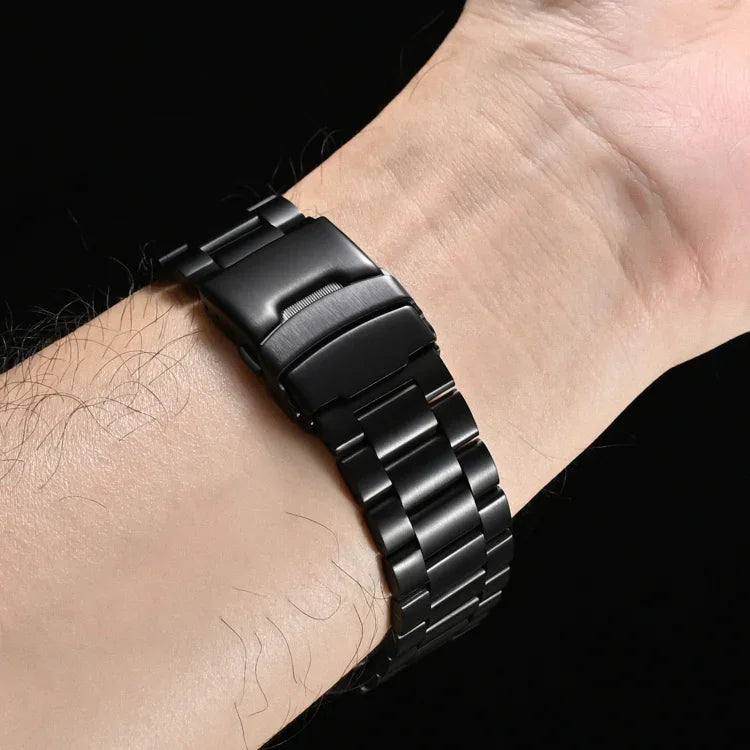 Bracelet de montre à trois perles en alliage de titane, compatible avec Apple Watch Series 7 41 mm, Apple Watch Series 7 45 mm, Apple Watch Series 6 40 mm, Apple Watch Series 6 44 mm, Apple Watch Series 5 44 mm, Apple Watch Series 5 40 mm…