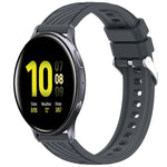 Bracelet de montre en silicone texturé à rayures de 20 mm, pour Samsung Galaxy Watch Active2 44 mm, pour Samsung Galaxy Watch Active2 40 mm