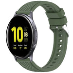 Bracelet de montre en silicone texturé à rayures de 20 mm, pour Samsung Galaxy Watch Active2 44 mm, pour Samsung Galaxy Watch Active2 40 mm