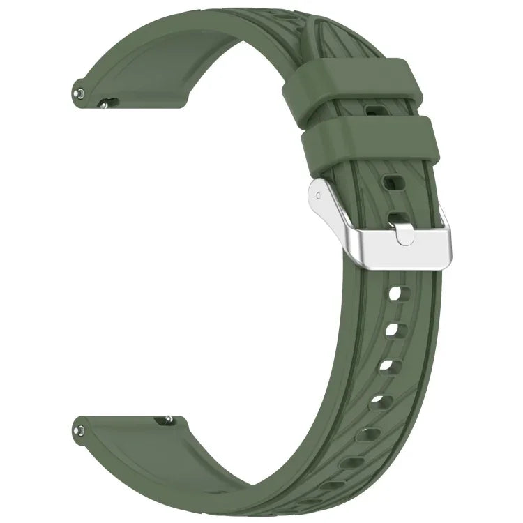 Bracelet de montre en silicone texturé à rayures de 20 mm, pour Samsung Galaxy Watch Active2 44 mm, pour Samsung Galaxy Watch Active2 40 mm