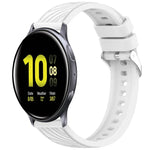 Bracelet de montre en silicone texturé à rayures de 20 mm, pour Samsung Galaxy Watch Active2 44 mm, pour Samsung Galaxy Watch Active2 40 mm