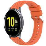 Bracelet de montre en silicone texturé à rayures de 20 mm, pour Samsung Galaxy Watch Active2 44 mm, pour Samsung Galaxy Watch Active2 40 mm