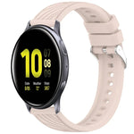 Bracelet de montre en silicone texturé à rayures de 20 mm, pour Samsung Galaxy Watch Active2 44 mm, pour Samsung Galaxy Watch Active2 40 mm