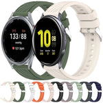 Bracelet de montre en silicone texturé à rayures de 20 mm, pour Samsung Galaxy Watch Active2 44 mm, pour Samsung Galaxy Watch Active2 40 mm