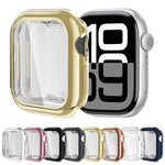Étui de montre en TPU électroplaqué à couverture intégrale, pour Apple Watch Series 11/10 46 mm et 42 mm.