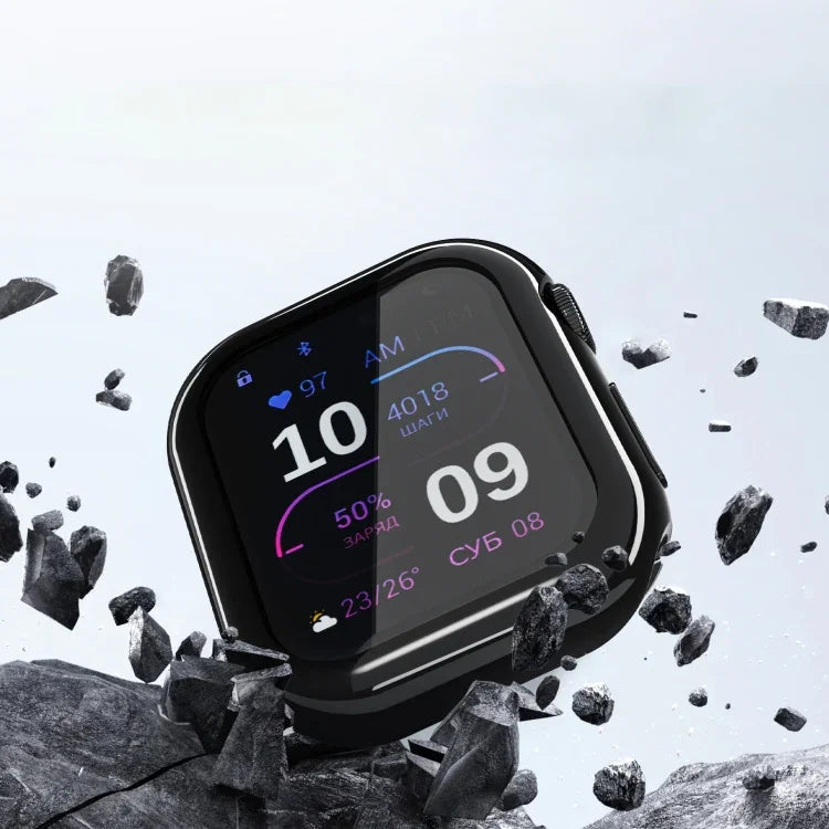 Étui de montre en TPU électroplaqué à couverture intégrale, pour Apple Watch Series 11/10 46 mm et 42 mm.