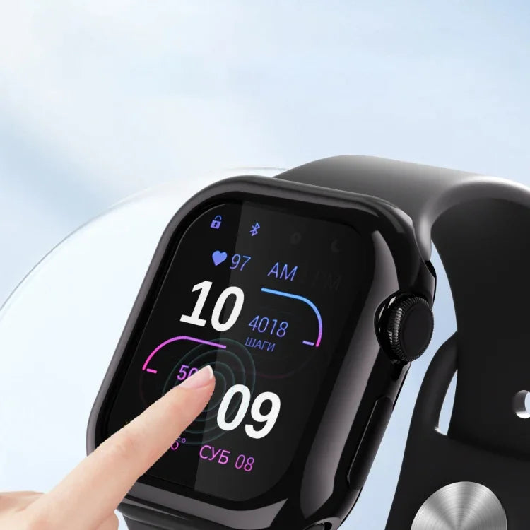 Étui de montre en TPU électroplaqué à couverture intégrale, pour Apple Watch Series 11/10 46 mm et 42 mm.