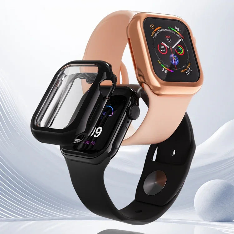 Étui de montre en TPU électroplaqué à couverture intégrale, pour Apple Watch Series 11/10 46 mm et 42 mm.
