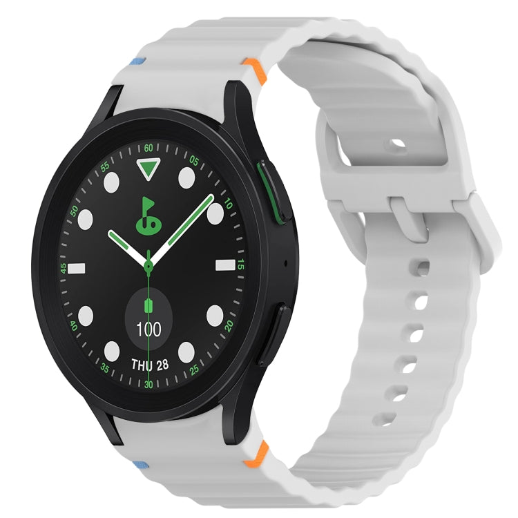 Bracelet de montre en silicone à grain ondulé cousu avec libération rapide, pour Samsung Galaxy Watch 5 Golf Edition, pour Samsung Galaxy Watch 5 44mm, pour Samsung Galaxy Watch 5 Pro 45mm, pour Samsung Galaxy Watch 5 40mm