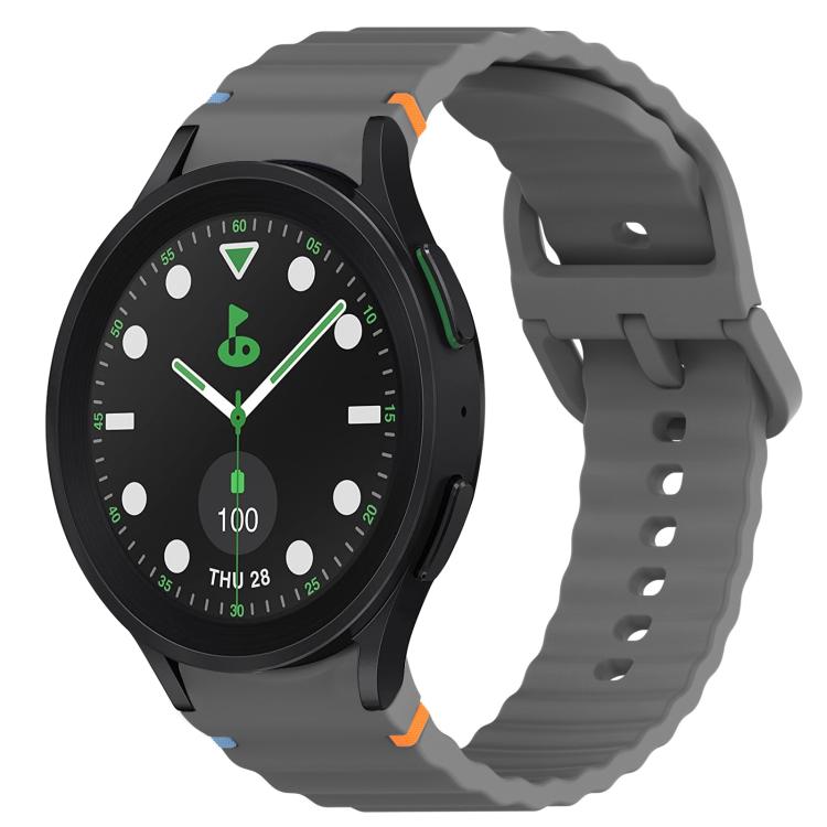 Bracelet de montre en silicone à grain ondulé cousu avec libération rapide, pour Samsung Galaxy Watch 5 Golf Edition, pour Samsung Galaxy Watch 5 44mm, pour Samsung Galaxy Watch 5 Pro 45mm, pour Samsung Galaxy Watch 5 40mm