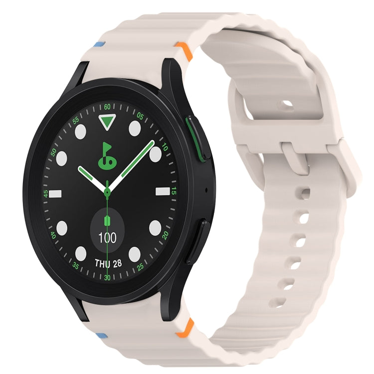 Bracelet de montre en silicone à grain ondulé cousu avec libération rapide, pour Samsung Galaxy Watch 5 Golf Edition, pour Samsung Galaxy Watch 5 44mm, pour Samsung Galaxy Watch 5 Pro 45mm, pour Samsung Galaxy Watch 5 40mm