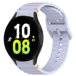 Bracelet de montre en silicone à grain ondulé cousu avec libération rapide, pour Samsung Galaxy Watch 5 Golf Edition, pour Samsung Galaxy Watch 5 44mm, pour Samsung Galaxy Watch 5 Pro 45mm, pour Samsung Galaxy Watch 5 40mm