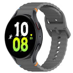 Bracelet de montre en silicone à grain ondulé cousu avec libération rapide, pour Samsung Galaxy Watch 5 Golf Edition, pour Samsung Galaxy Watch 5 44mm, pour Samsung Galaxy Watch 5 Pro 45mm, pour Samsung Galaxy Watch 5 40mm