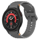 Bracelet de montre en silicone à grain ondulé cousu avec libération rapide, pour Samsung Galaxy Watch 5 Golf Edition, pour Samsung Galaxy Watch 5 44mm, pour Samsung Galaxy Watch 5 Pro 45mm, pour Samsung Galaxy Watch 5 40mm