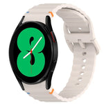 Bracelet de montre en silicone à dégagement rapide et à grain ondulé, pour Samsung Galaxy Watch 4 44mm, pour Samsung Galaxy Watch 4 40mm, pour Samsung Galaxy Watch 4 Classic 46mm, pour Samsung Galaxy Watch 4 Classic 42mm