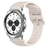 Bracelet de montre en silicone à dégagement rapide et à grain ondulé, pour Samsung Galaxy Watch 4 44mm, pour Samsung Galaxy Watch 4 40mm, pour Samsung Galaxy Watch 4 Classic 46mm, pour Samsung Galaxy Watch 4 Classic 42mm