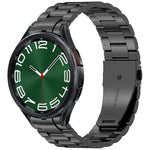 Bracelet de montre en métal à trois perles et bouton à dégagement rapide