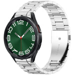 Bracelet de montre en métal à trois perles et bouton à dégagement rapide