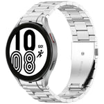 Bracelet de montre en métal à trois perles et bouton à dégagement rapide