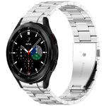 Bracelet de montre en métal à trois perles et bouton à dégagement rapide