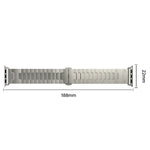 Bracelet de montre en alliage de titane, compatible avec Apple Watch 46 mm / 49 mm / 45 mm / 44 mm et Apple Watch 42 mm / 41 mm / 40 mm / 38 mm.