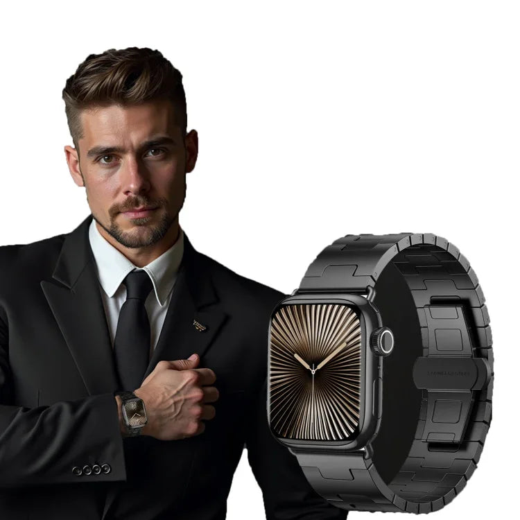 Bracelet de montre en alliage de titane, compatible avec Apple Watch 46 mm / 49 mm / 45 mm / 44 mm et Apple Watch 42 mm / 41 mm / 40 mm / 38 mm.