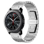 Bracelet de montre en métal en alliage de titane 22 mm, pour Samsung Galaxy Gear S3 Frontier, pour Samsung Galaxy Watch 3 45 mm, pour Samsung Galaxy Gear S3 Classic, pour Samsung Galaxy Watch 46 mm