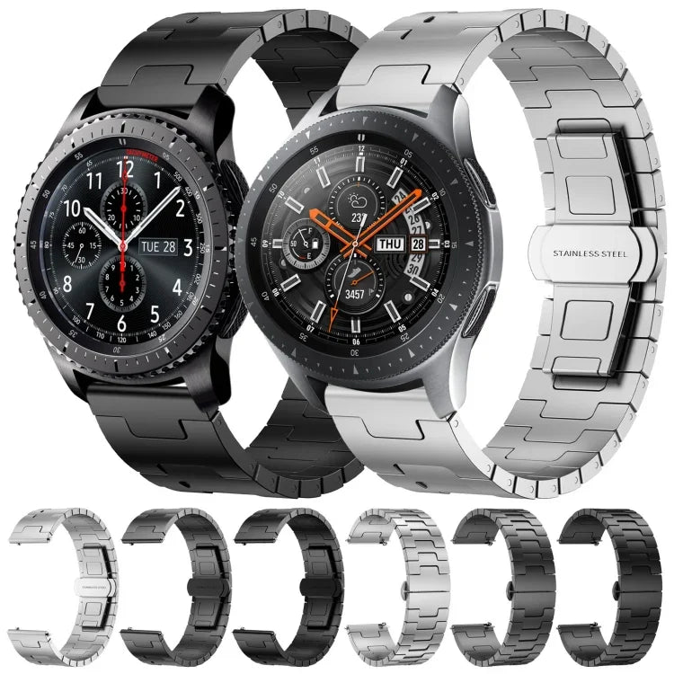 Bracelet de montre en métal en alliage de titane 22 mm, pour Samsung Galaxy Gear S3 Frontier, pour Samsung Galaxy Watch 3 45 mm, pour Samsung Galaxy Gear S3 Classic, pour Samsung Galaxy Watch 46 mm
