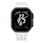 Bracelet de montre en acier inoxydable noir avec boucle papillon et silicone Tailor, pour Apple Watch 44 mm / 45 mm / 46 mm / 49 mm