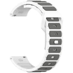 Bracelet de montre en silicone bicolore en forme de I, pour Samsung Galaxy Watch 20 mm, pour Samsung Galaxy Watch 22 mm
