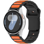 Bracelet de montre en silicone bicolore en forme de I, pour Samsung Galaxy Watch 20 mm, pour Samsung Galaxy Watch 22 mm