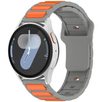 Bracelet de montre en silicone bicolore en forme de I, pour Samsung Galaxy Watch 20 mm, pour Samsung Galaxy Watch 22 mm