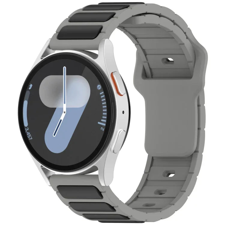 Bracelet de montre en silicone bicolore en forme de I, pour Samsung Galaxy Watch 20 mm, pour Samsung Galaxy Watch 22 mm