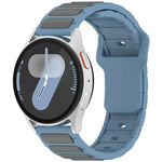 Bracelet de montre en silicone bicolore en forme de I, pour Samsung Galaxy Watch 20 mm, pour Samsung Galaxy Watch 22 mm