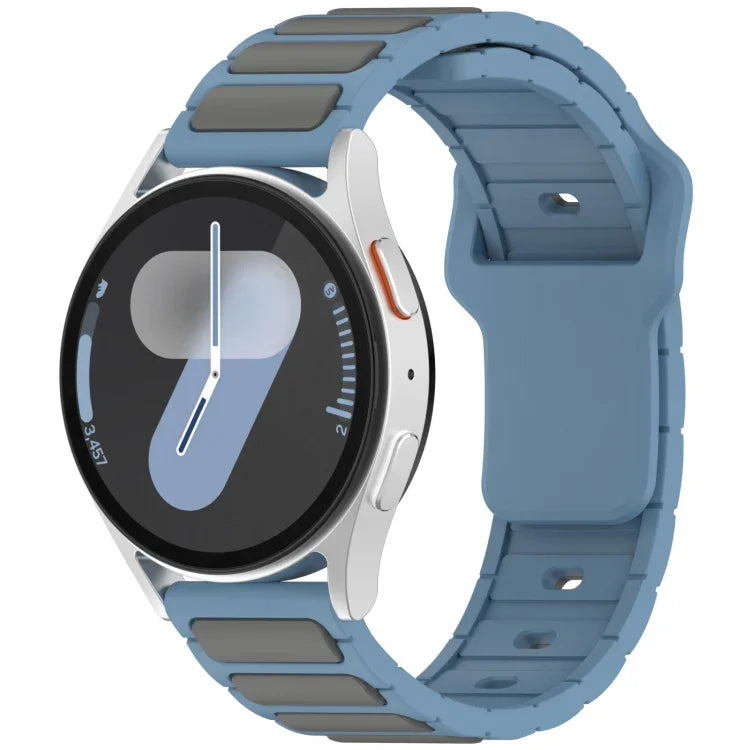 Bracelet de montre en silicone bicolore en forme de I, pour Samsung Galaxy Watch 20 mm, pour Samsung Galaxy Watch 22 mm
