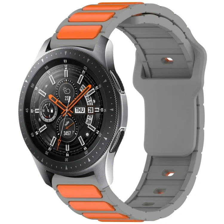 Bracelet de montre en silicone bicolore en forme de I, pour Samsung Galaxy Watch 20 mm, pour Samsung Galaxy Watch 22 mm