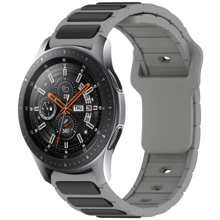 Bracelet de montre en silicone bicolore en forme de I, pour Samsung Galaxy Watch 20 mm, pour Samsung Galaxy Watch 22 mm