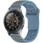 Bracelet de montre en silicone bicolore en forme de I, pour Samsung Galaxy Watch 20 mm, pour Samsung Galaxy Watch 22 mm