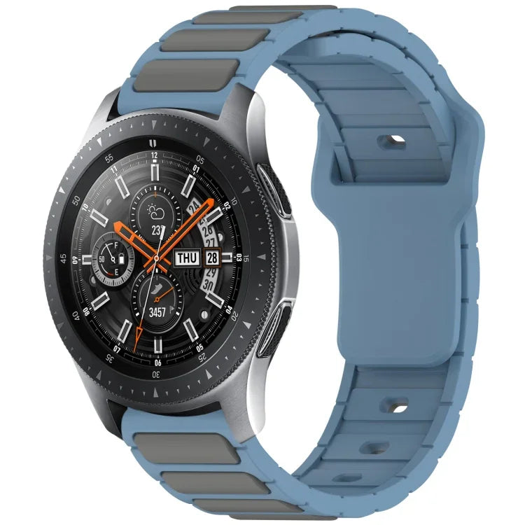 Bracelet de montre en silicone bicolore en forme de I, pour Samsung Galaxy Watch 20 mm, pour Samsung Galaxy Watch 22 mm