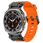 Bracelet de montre en silicone à dégagement rapide avec connecteur noir, pour Samsung Galaxy Watch Ultra 47 mm / Ultra 2025