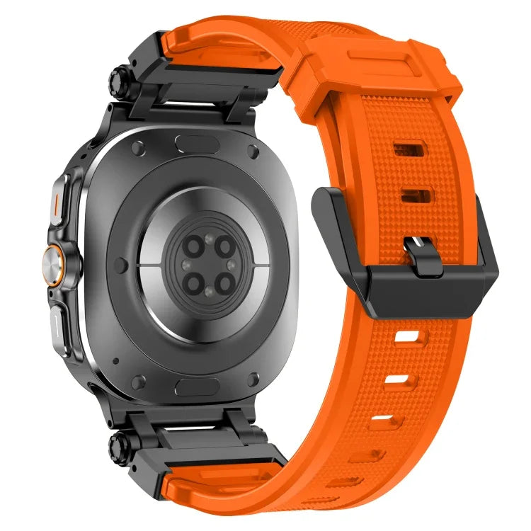Bracelet de montre en silicone à dégagement rapide avec connecteur noir, pour Samsung Galaxy Watch Ultra 47 mm / Ultra 2025